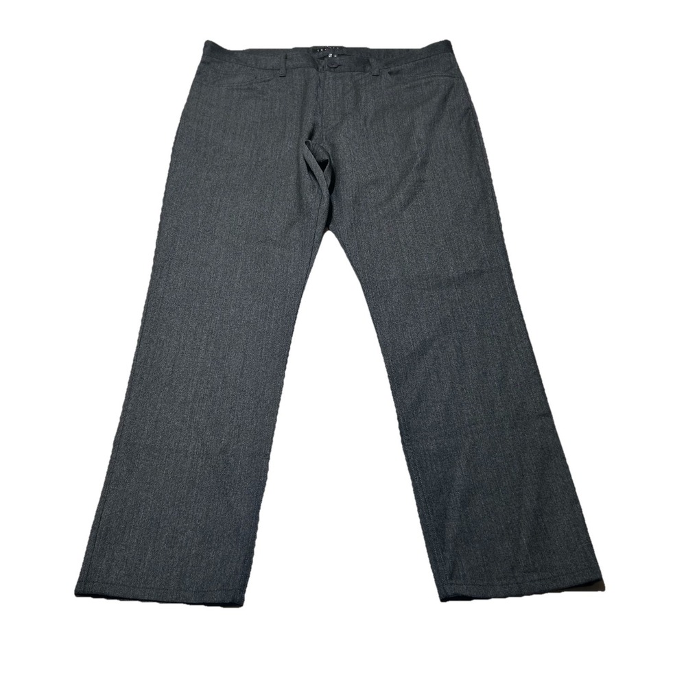 Theory Pants Chino Men Gray 100% Wool Flat Front‎  Straight Leg SZ 36 X 28.5